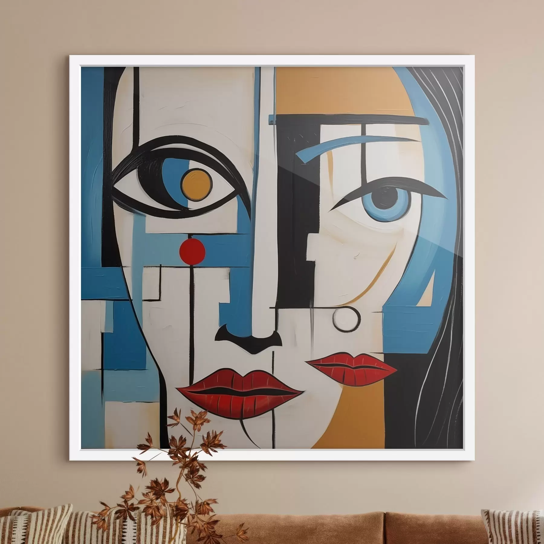 Fototapete Abstraktes Porträt f46870