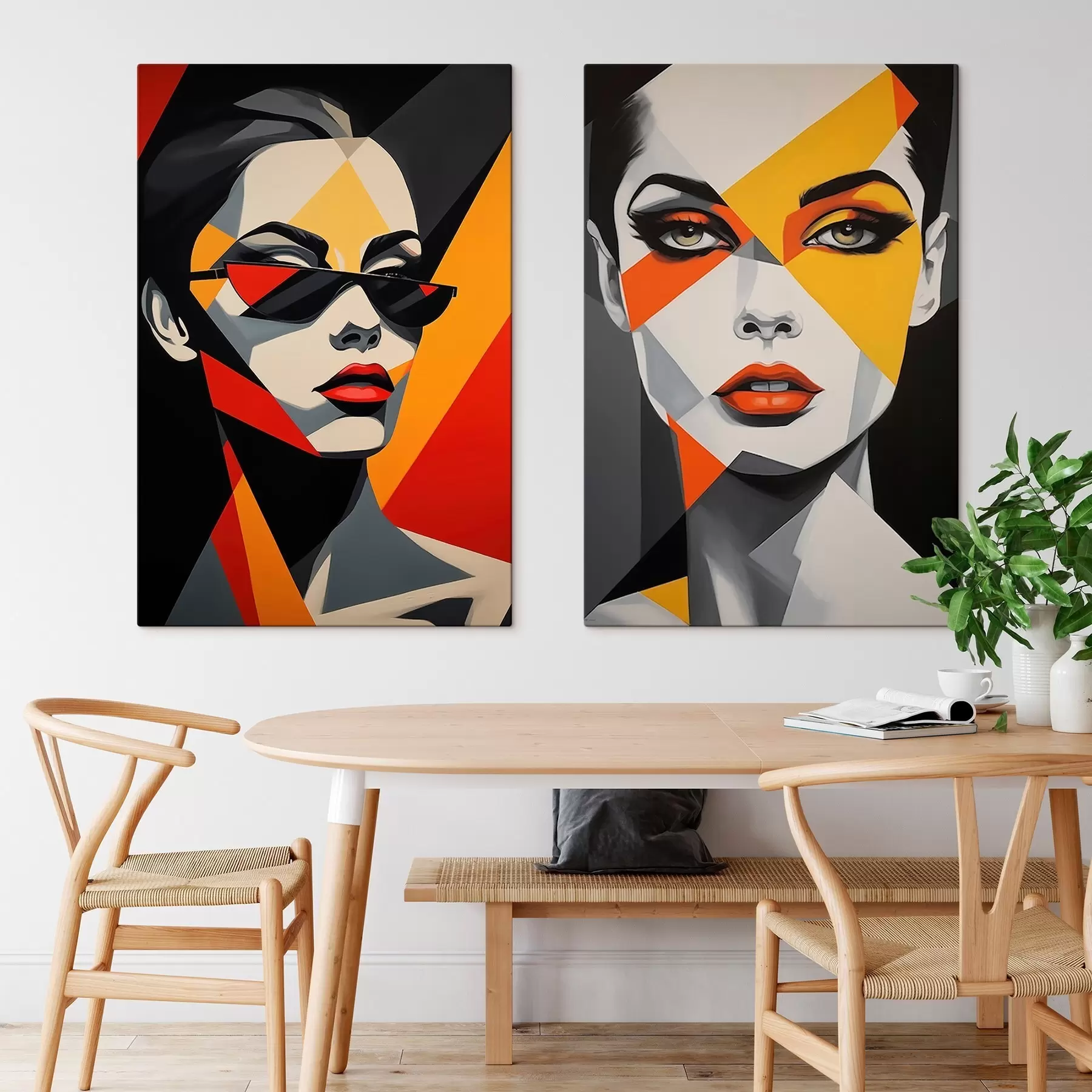Wandbilder Abstrakte Porträts m01077
