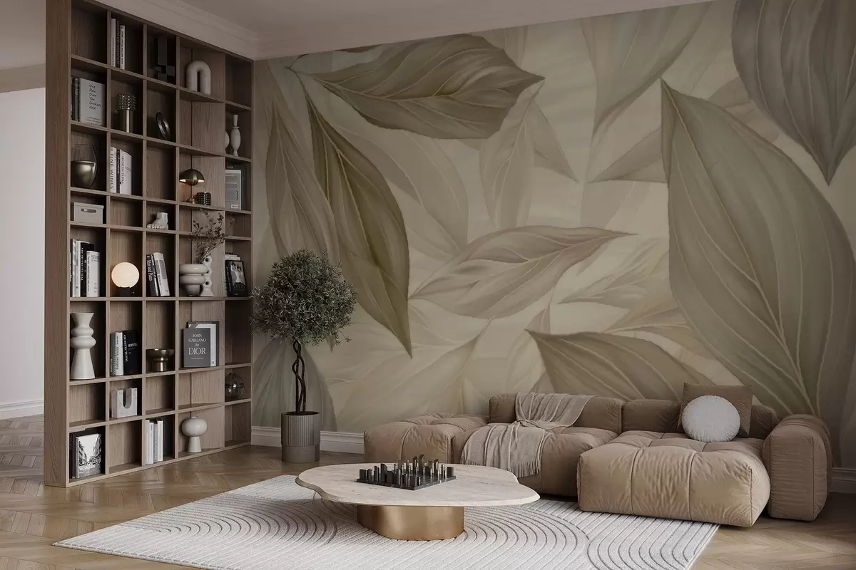 Fototapete Abstrakte zarte Blätter w04969