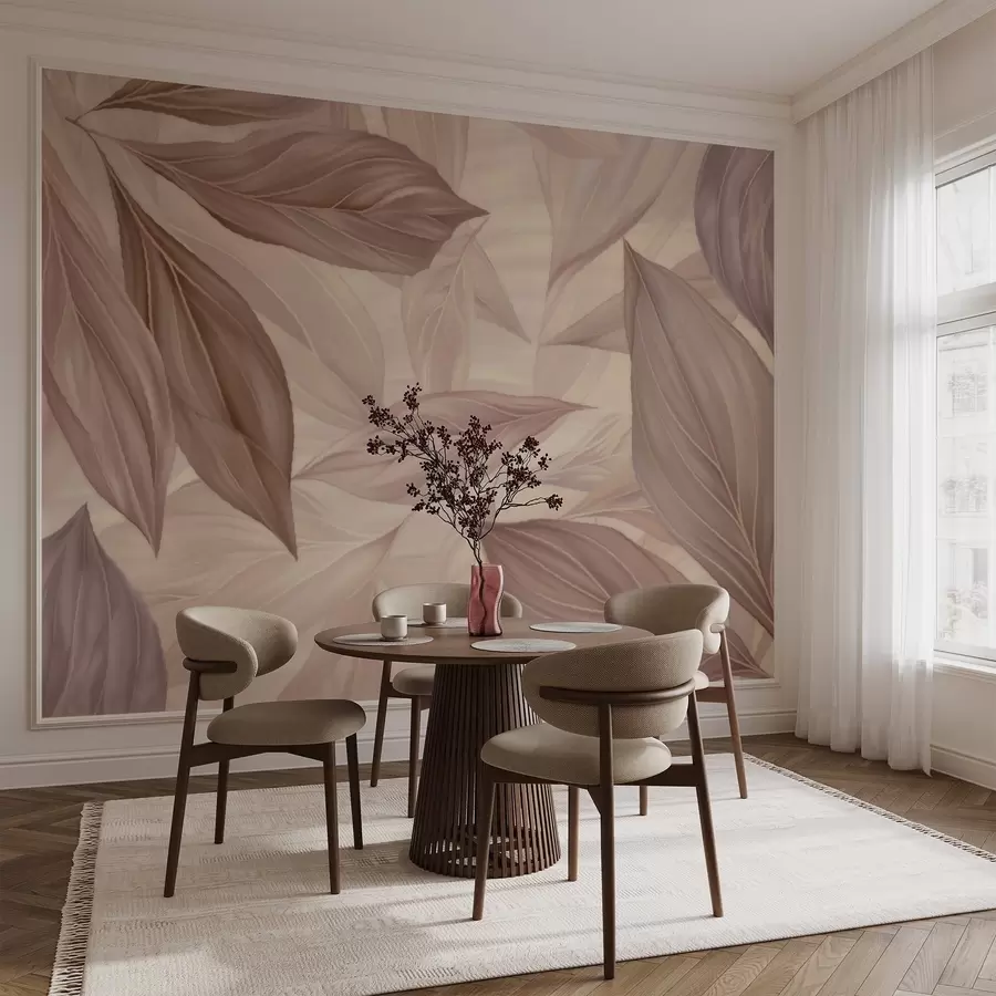 Fototapete Abstrakte zarte Blätter w04969v1