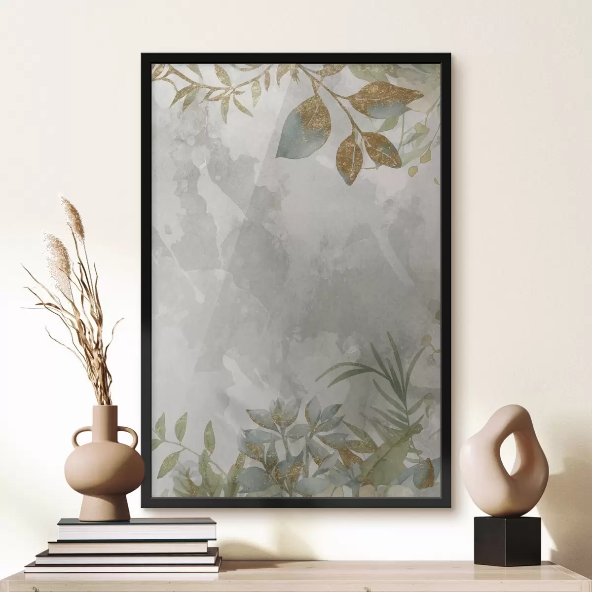 Poster Pflanzen auf hellem Hintergrund f46894