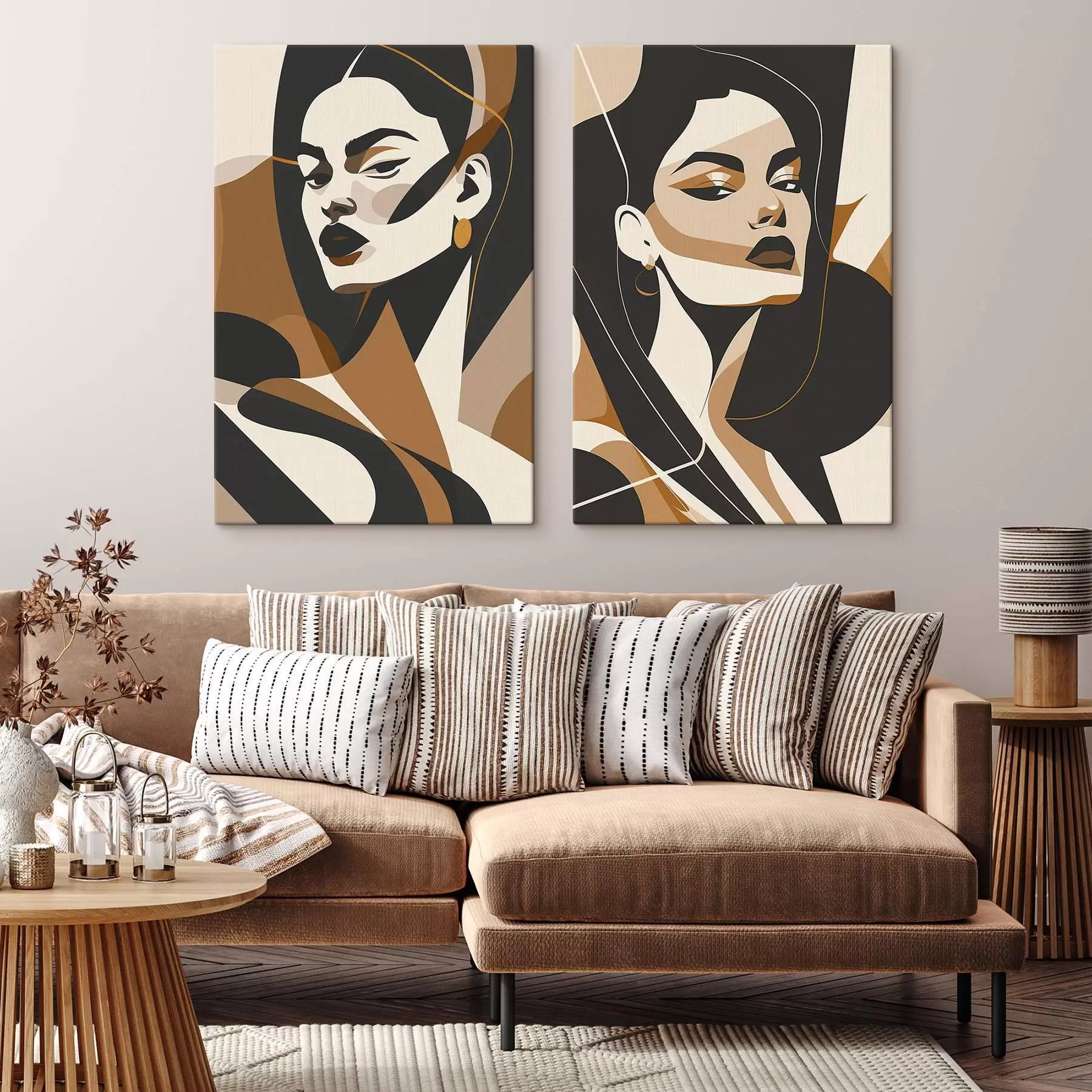 Wandbilder Abstrakte Porträts von Frauen m01075