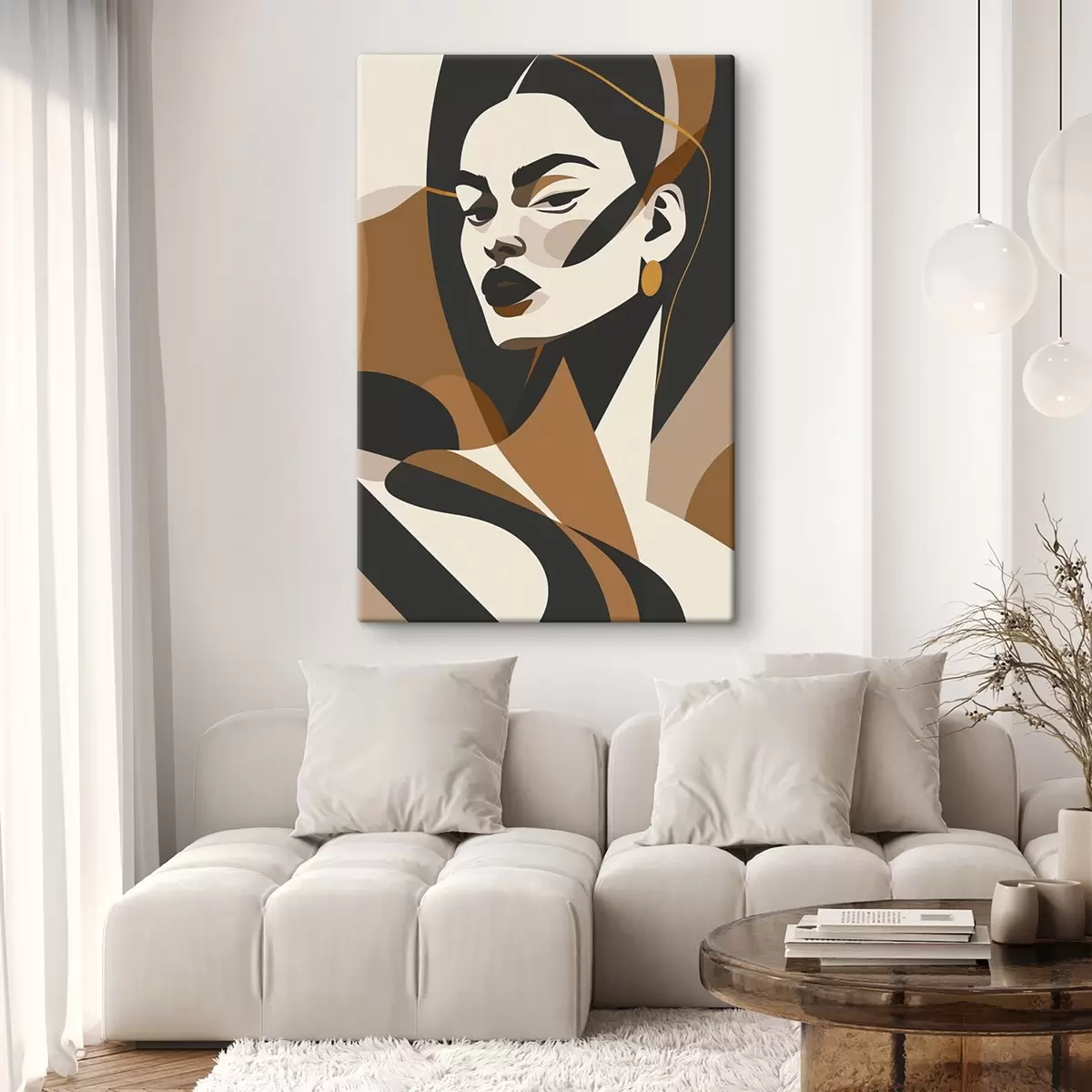 Wandbilder Abstraktes Porträt einer Frau s46905