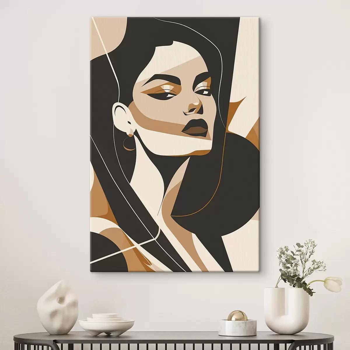 Wandbilder Abstraktes Porträt einer Frau s46906