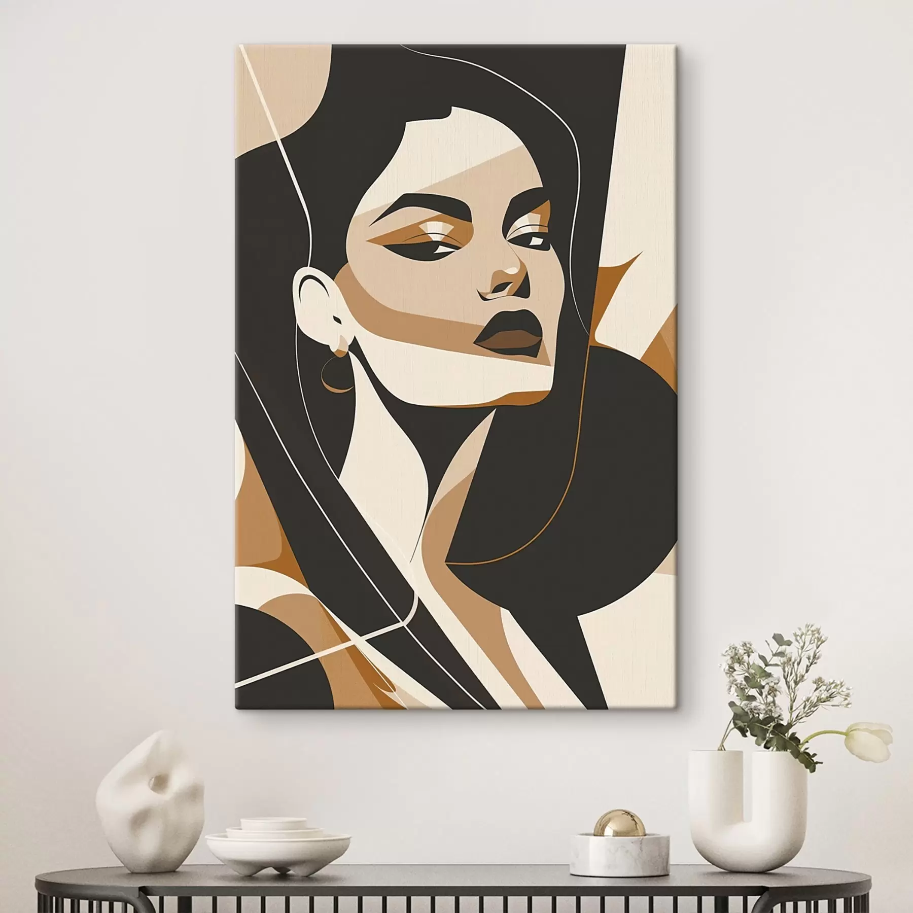 Wandbilder Abstraktes Porträt einer Frau s46906