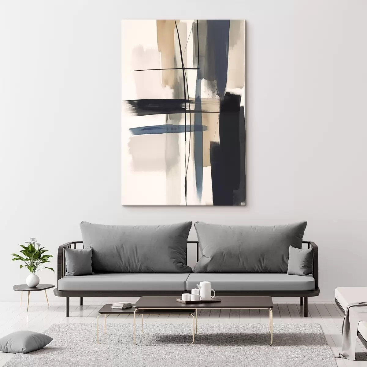 Wandbilder Abstrakte Pinselstrichimitation s46907