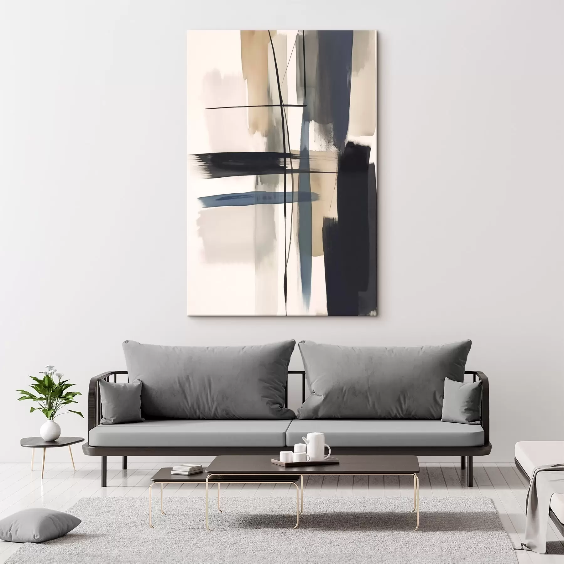 Wandbilder Abstrakte Pinselstrichimitation s46907