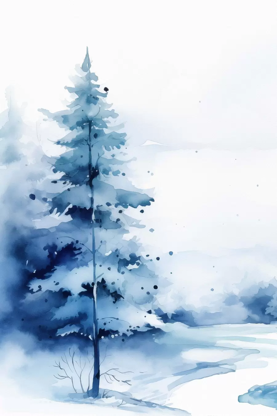 Fototapete Tanne im Wald f46966