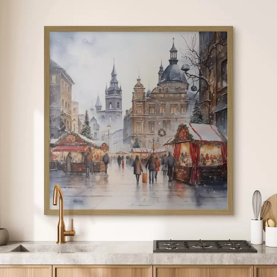 Fototapete Winter in Prag f46968