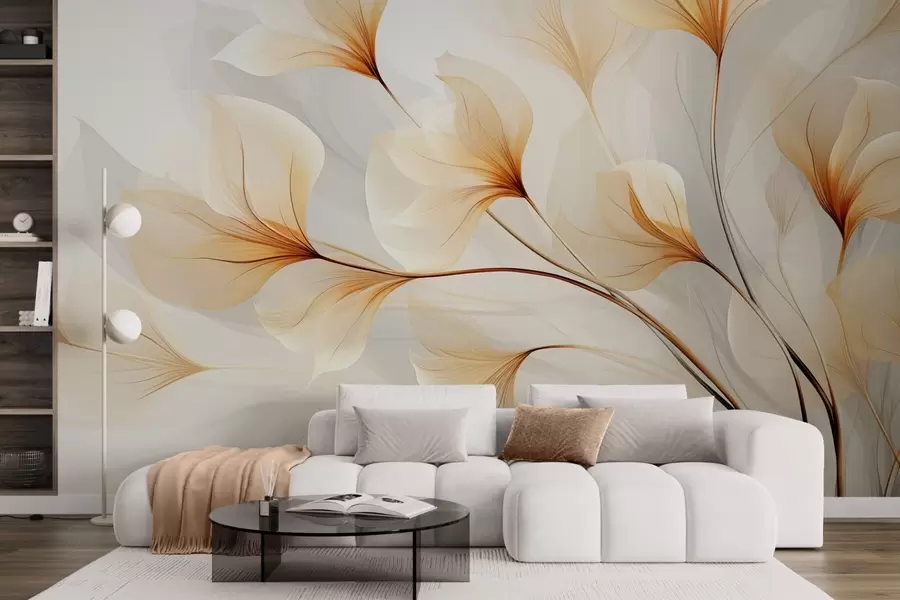 Fototapete Abstrakte Blumen w09596