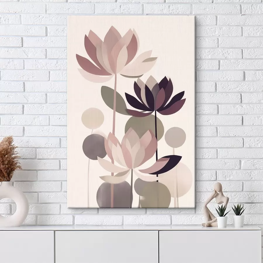 Wandbilder Abstrakte Lotusblumen s46998