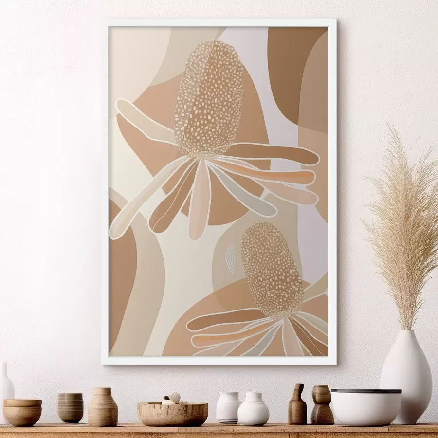 Fototapete Abstrakte Protea-Blüten f46992