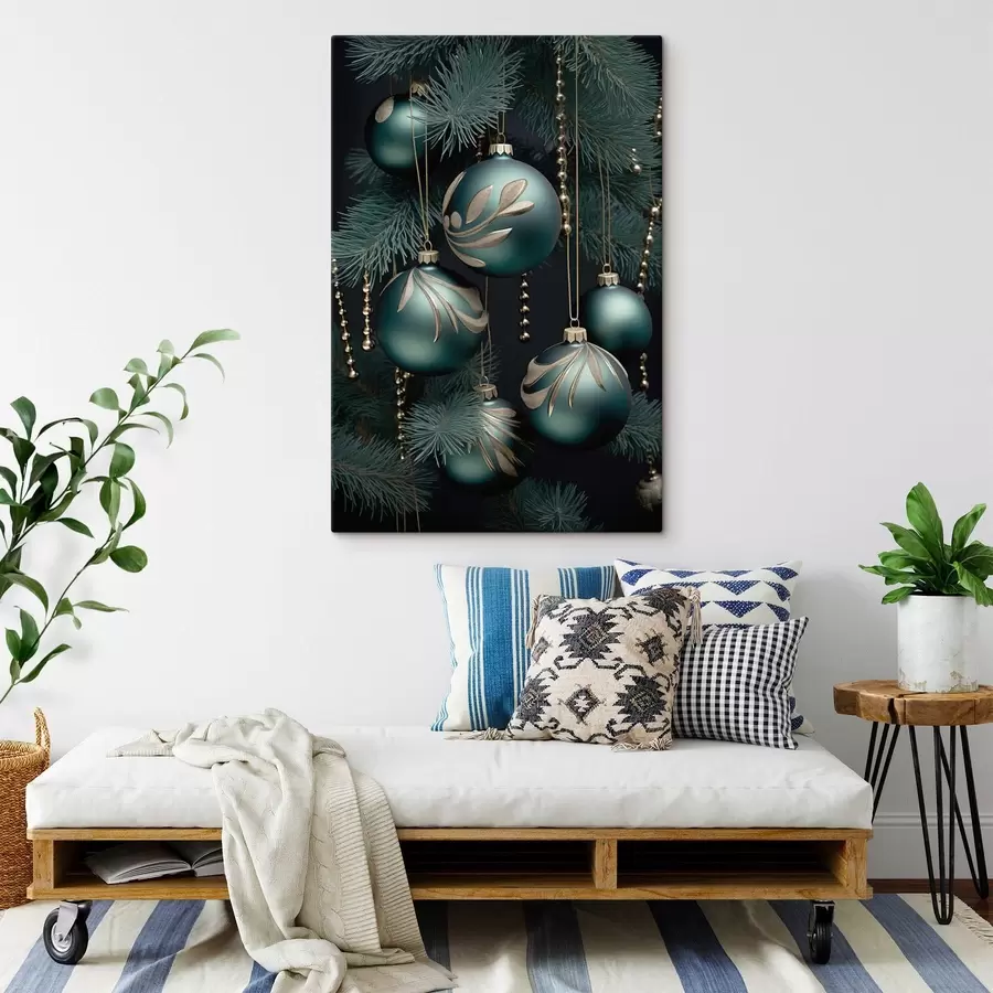 Wandbilder Neujahrsdekoration am Baum s46979