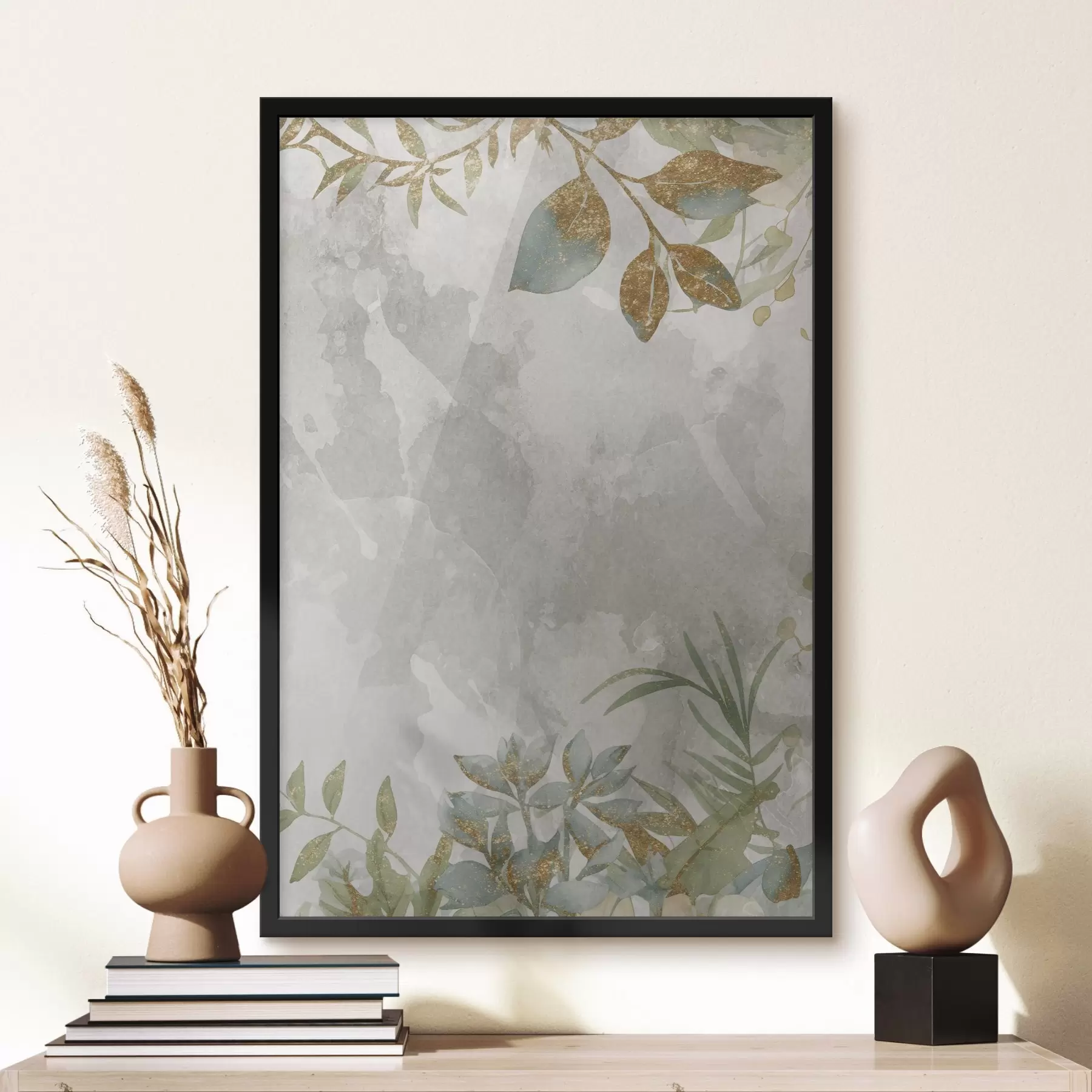 Fototapete Pflanzen auf hellem Hintergrund f46894