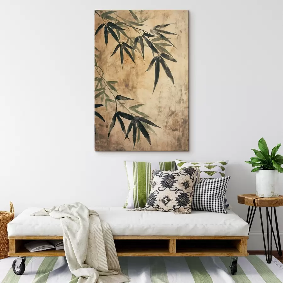 Wandbilder Bambusblätter s47048