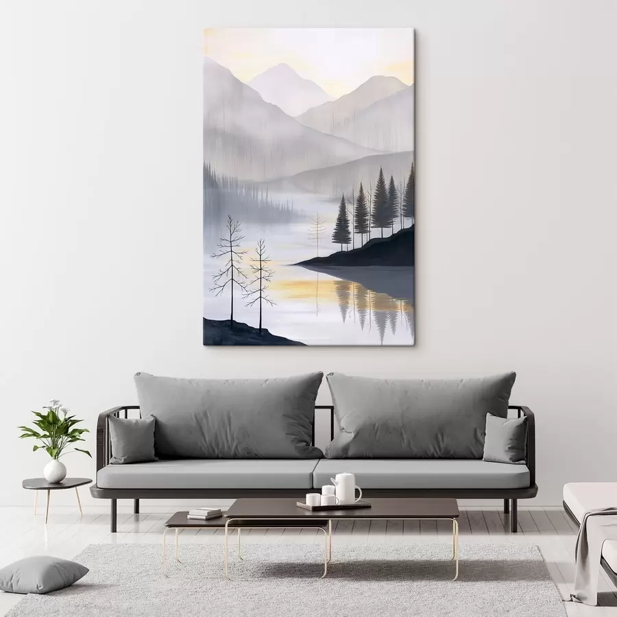 Wandbilder Wald und Berge s47078