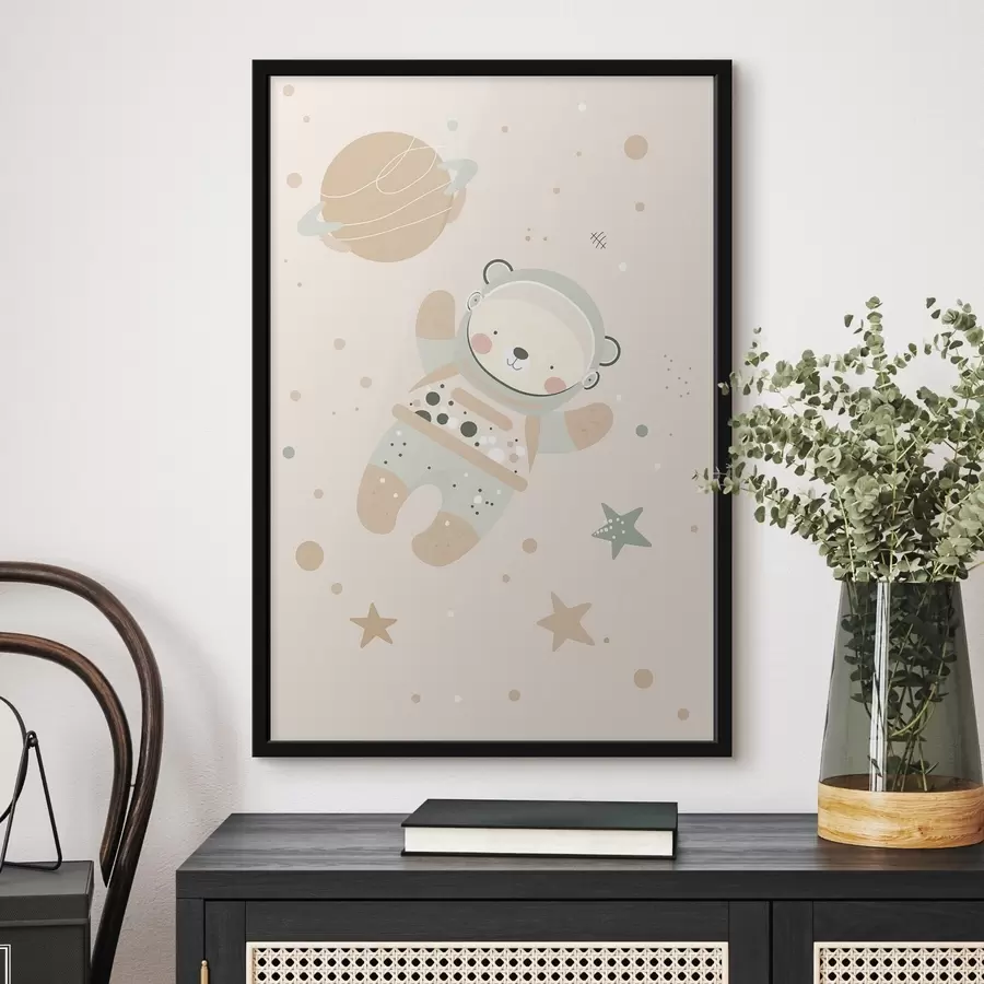 Fototapete Kosmonautenbär f47068