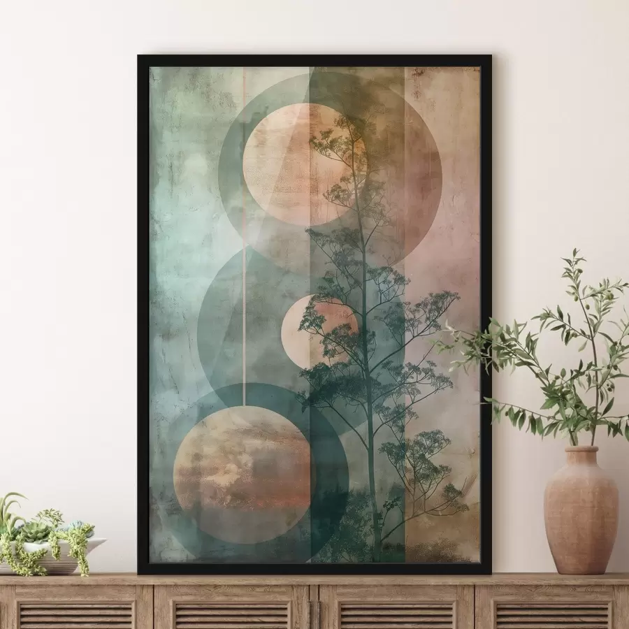 Fototapete Abstraktion und Blätter f47072