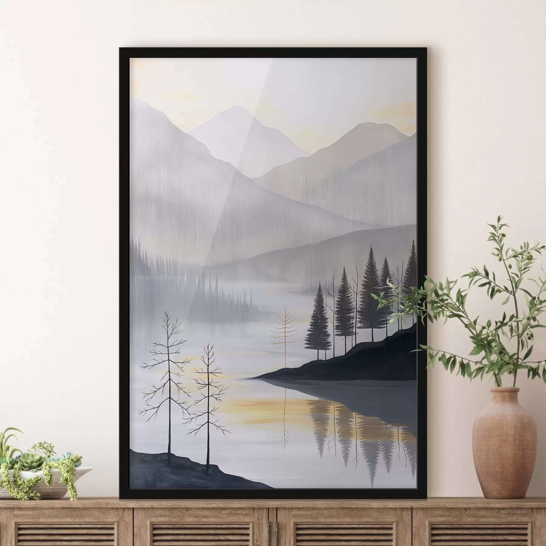 Fototapete Wald und Berge f47078