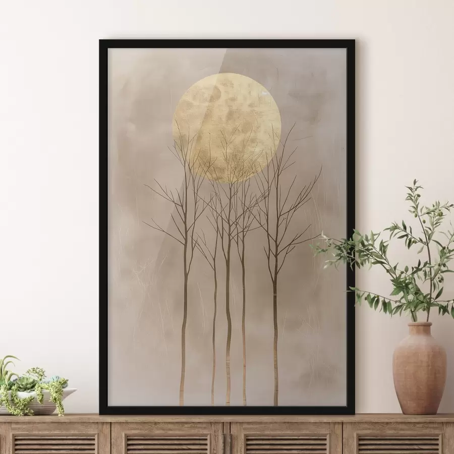 Fototapete Bäume und ein Kreis f47083