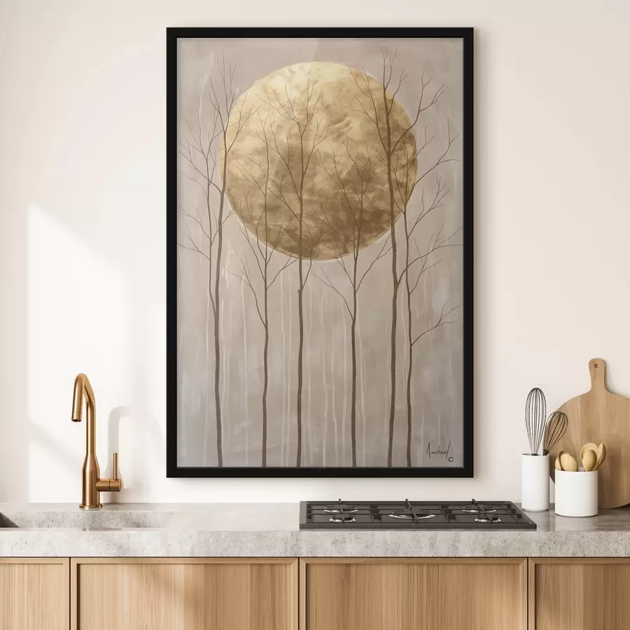 Fototapete Bäume und ein Kreis f47084