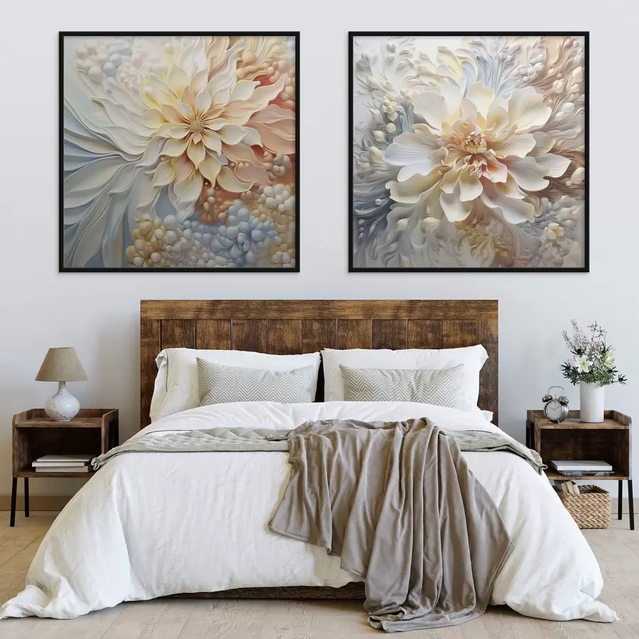 Fototapete Große abstrakte ungewöhnliche Blumen d00380