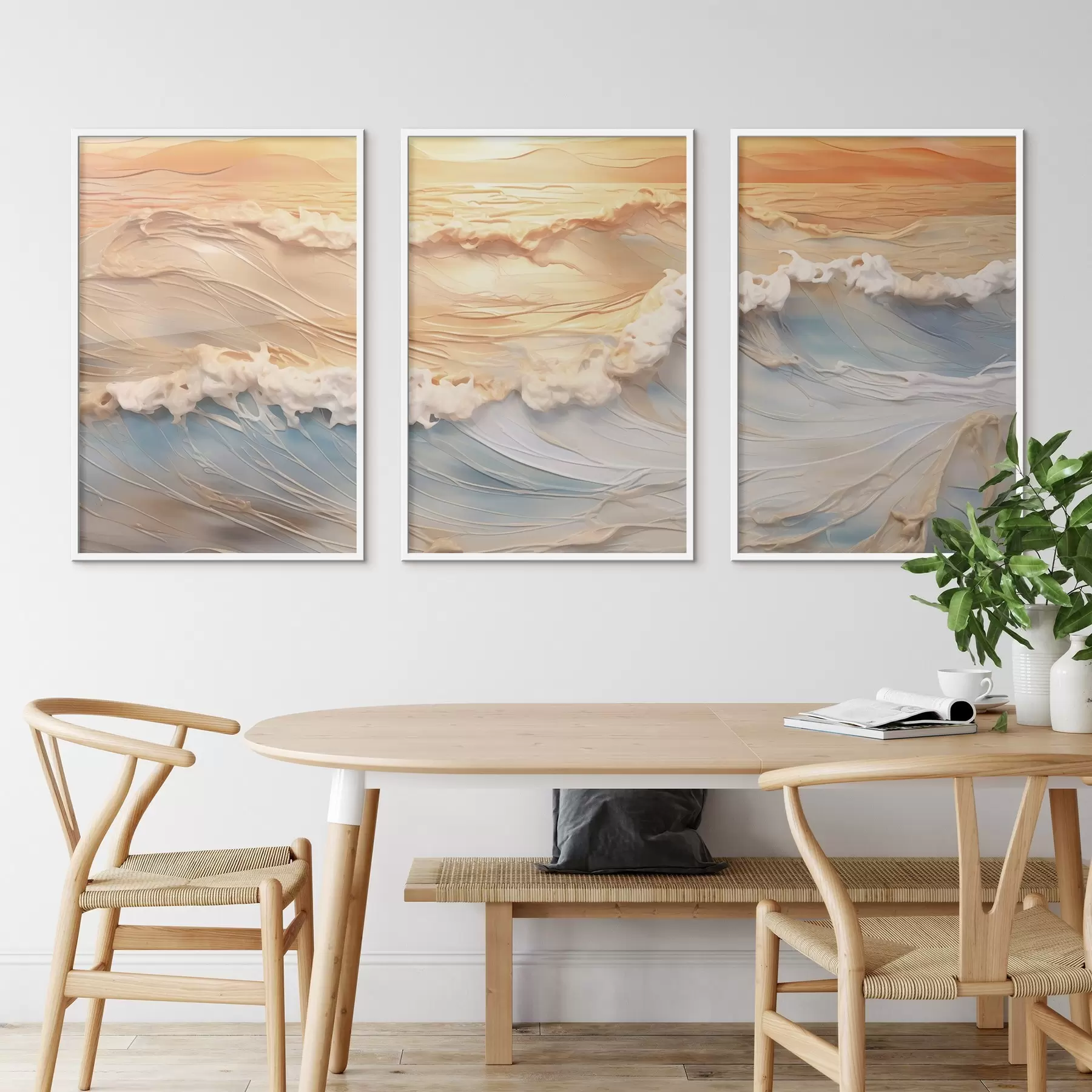 Fototapete Die bunten Wellen des Meeres d00437