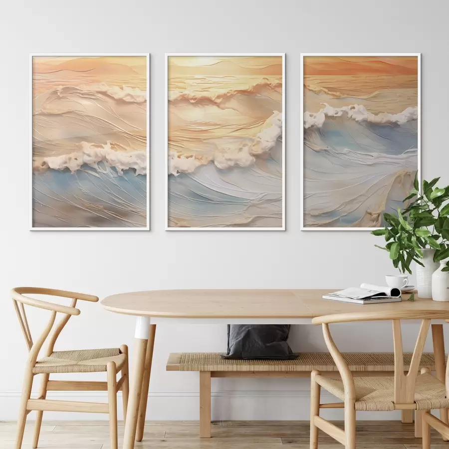 Fototapete Die bunten Wellen des Meeres d00437