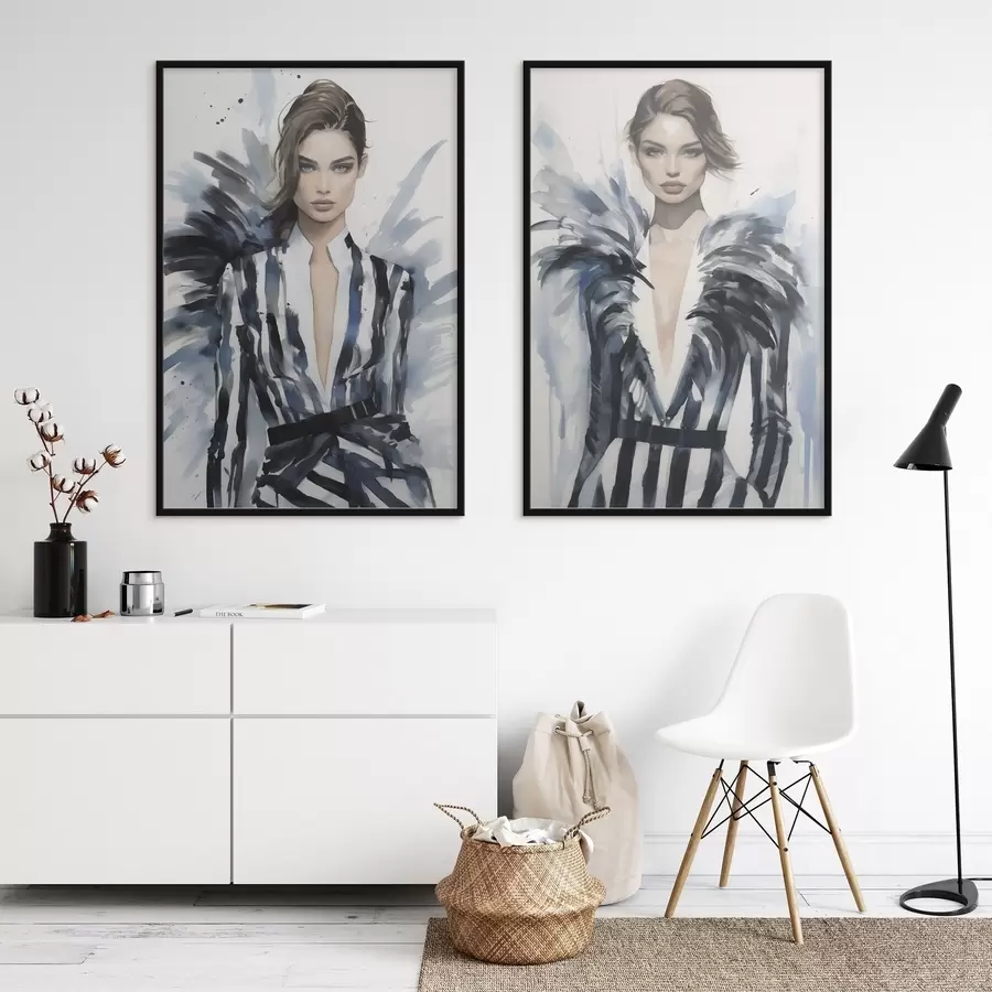 Fototapete Stylische Mädchenmodelle d00439