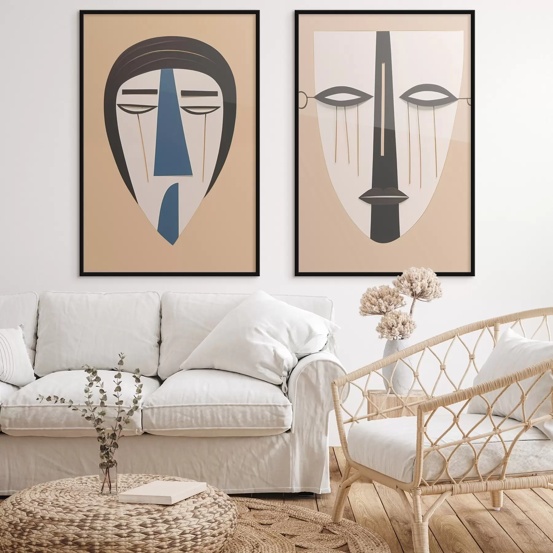 Fototapete Abstrakte Gesichter d00500