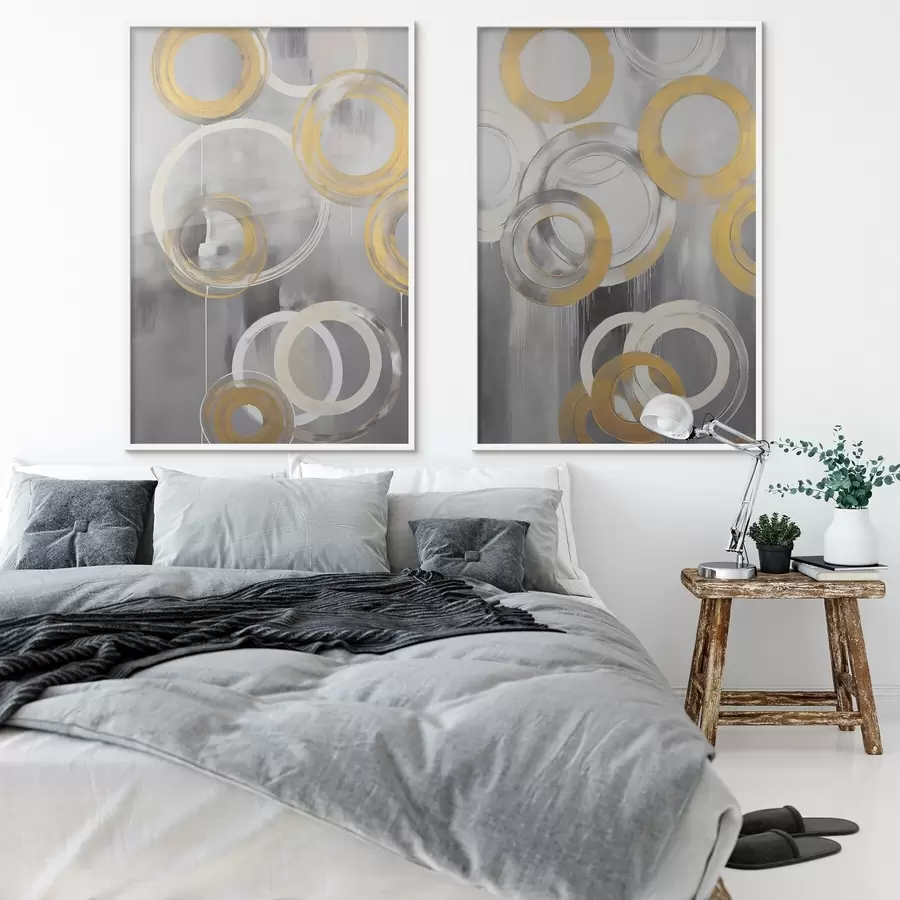 Fototapete Abstraktion mit Kreisen d00509