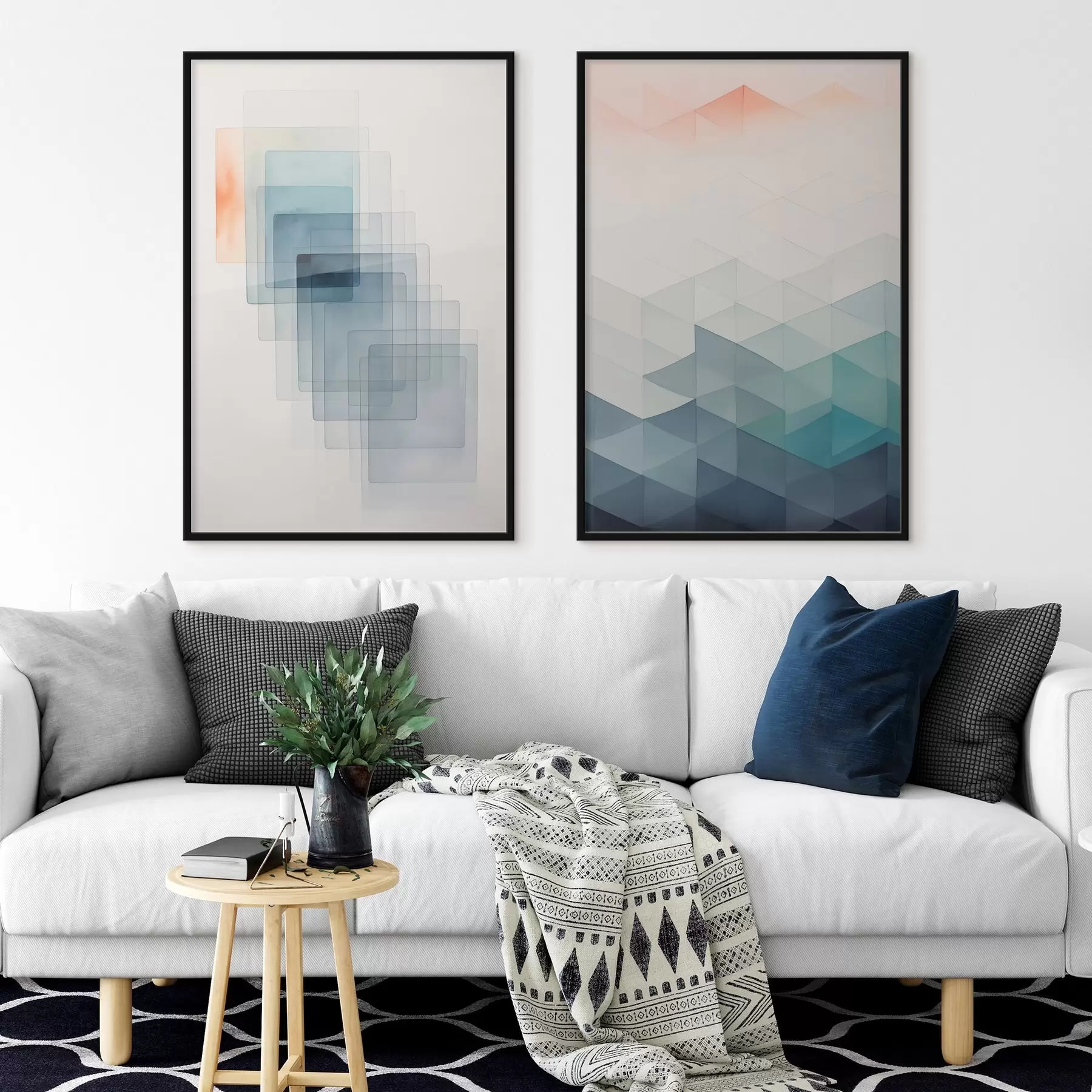 Fototapete Moderne geometrische Abstraktion d00537