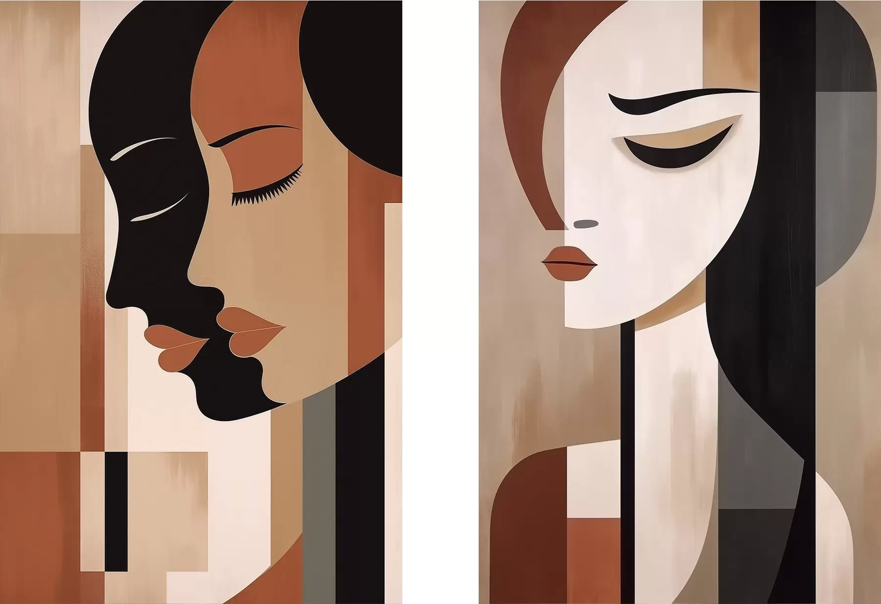 Fototapete Abstrakte Gesichter d00847