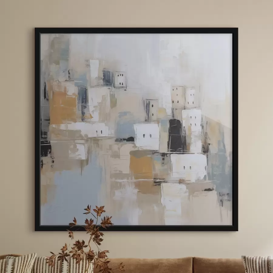 Fototapete Abstrakte Stadtimitation der Malerei f47242