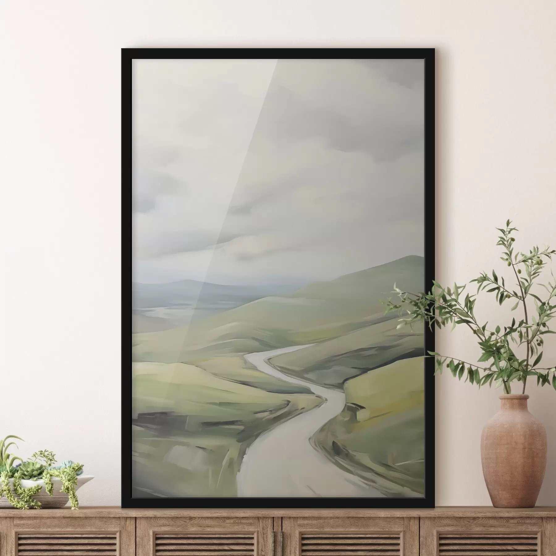 Fototapete Straße auf dem Feld f47244