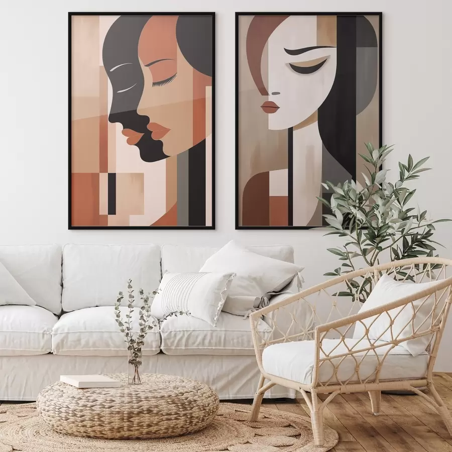 Fototapete Abstrakte Gesichter d00847