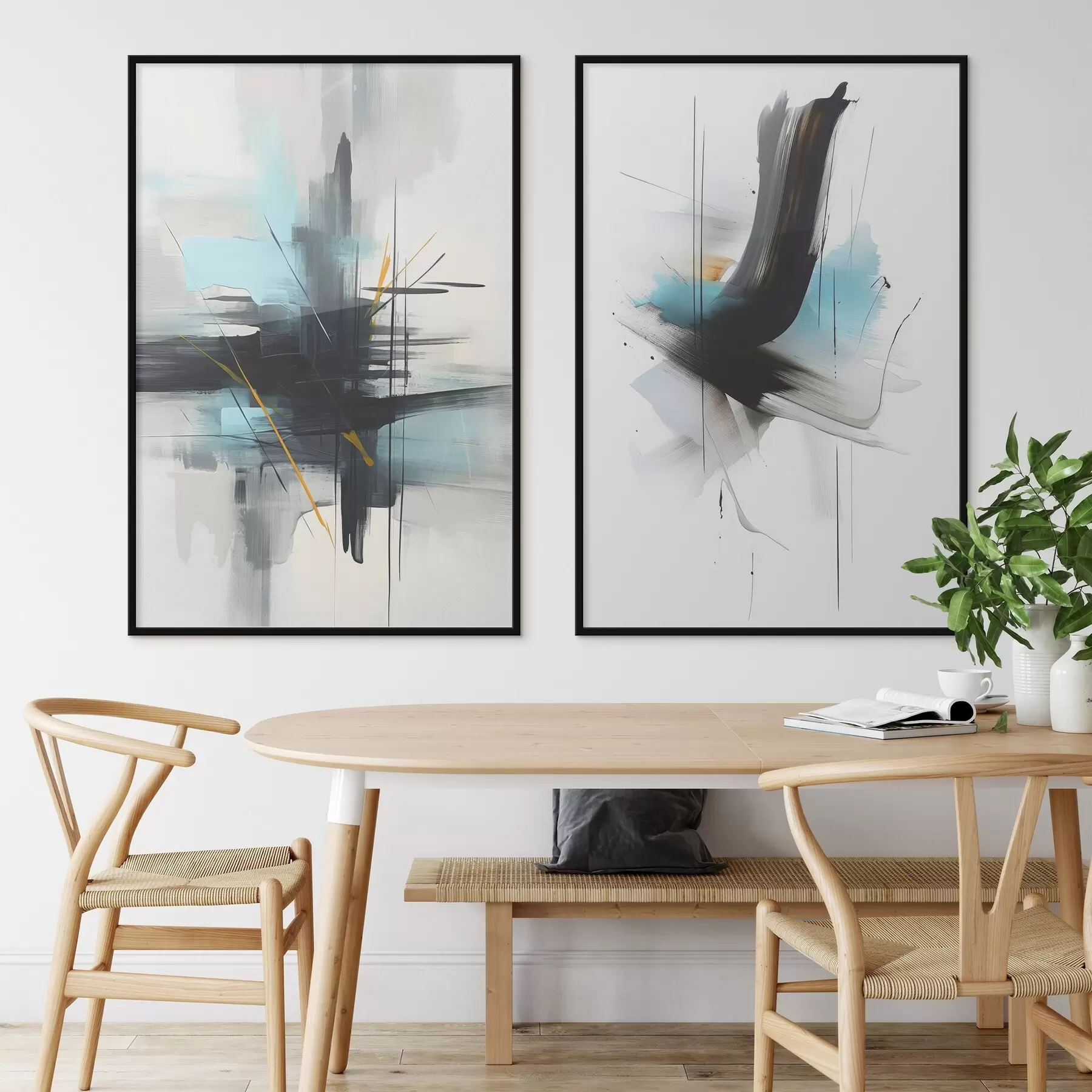 Fototapete Abstraktion mit Imitation von Spritzern und Pinselstrichen d01037