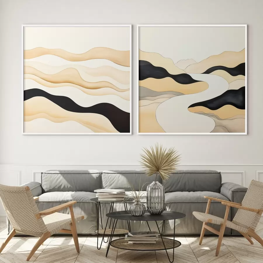 Fototapete Abstrakte Formen, inspiriert von natürlichen Rhythmen d00992