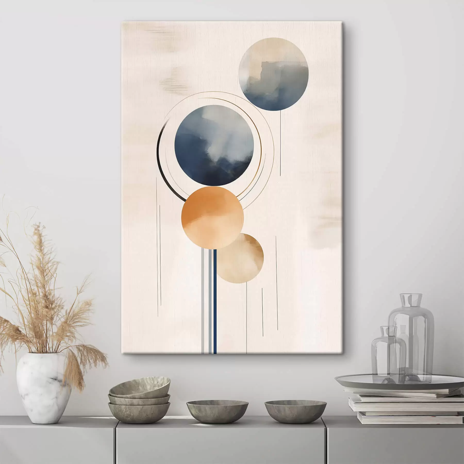 Wandbilder Abstraktion mit Kugeln s47100