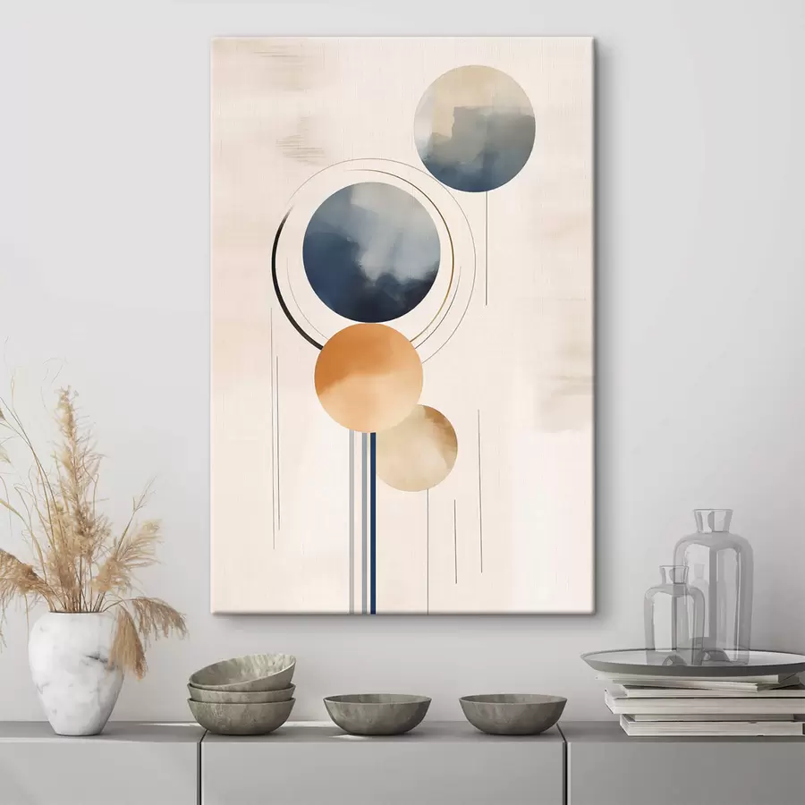 Wandbilder Abstraktion mit Kugeln s47100