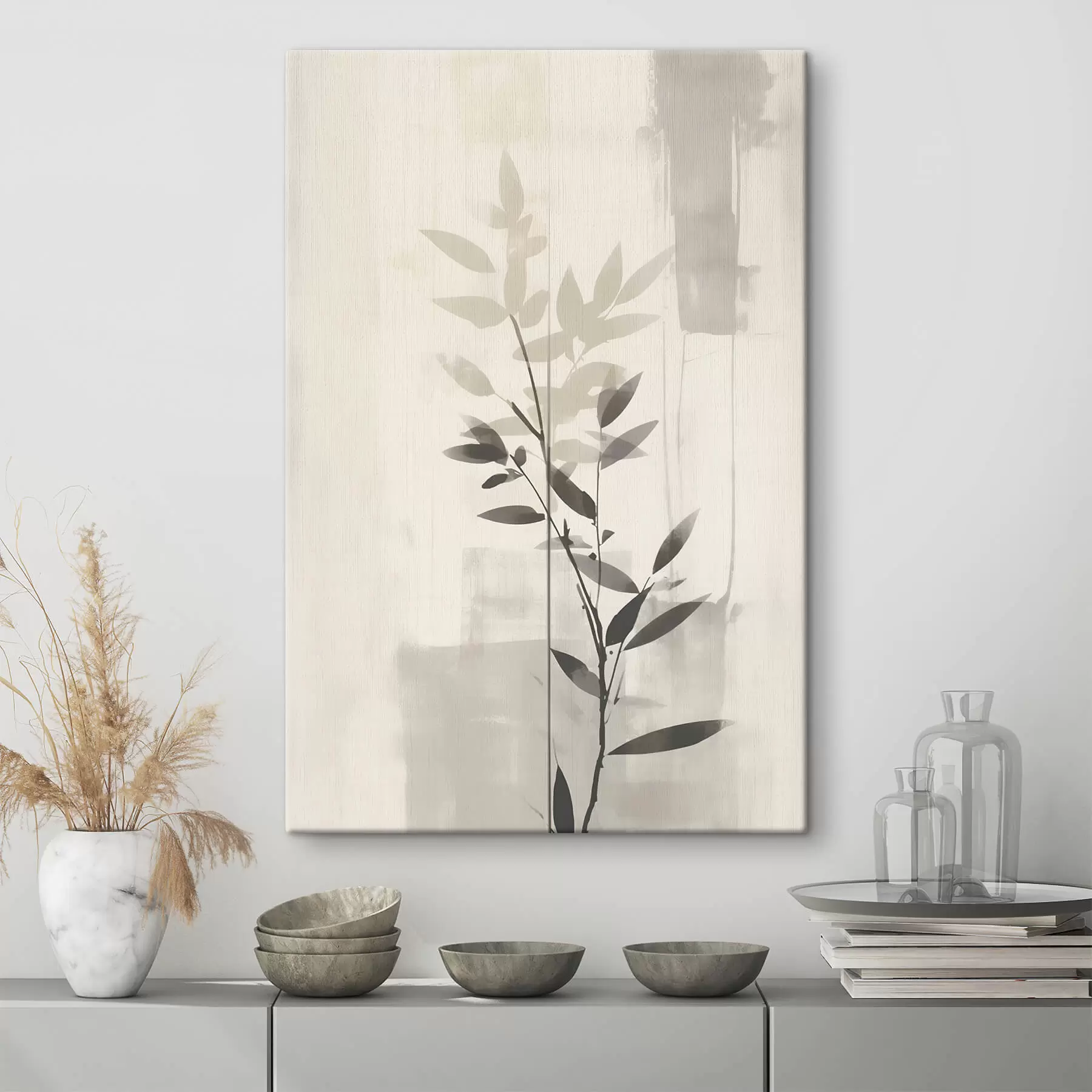 Wandbilder Abstrakte Blattzweige s47102