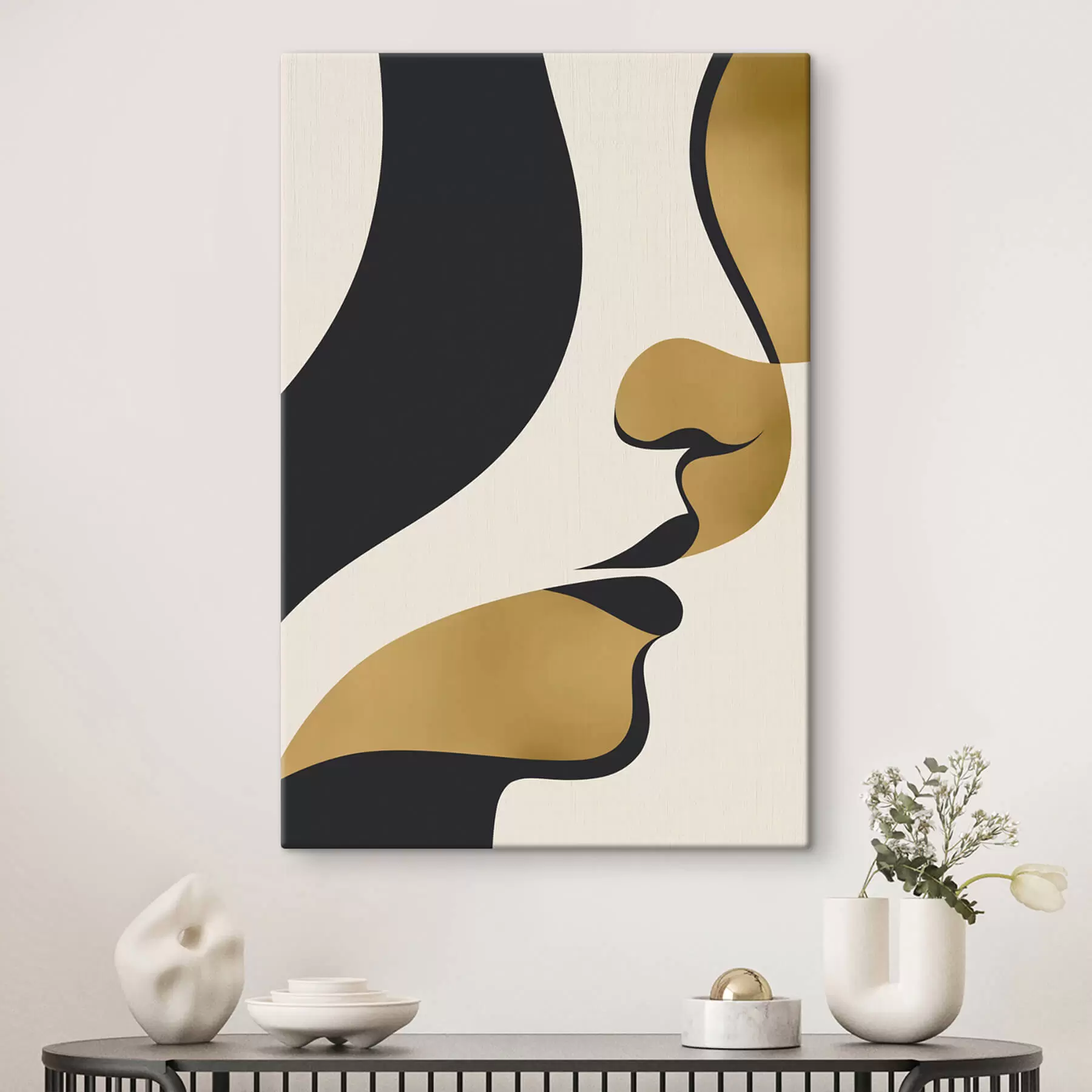 Wandbilder Abstrakte Silhouette eines Gesichts s47251