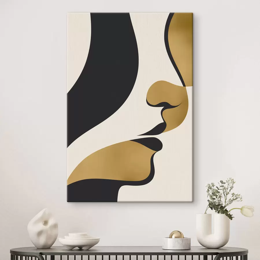 Wandbilder Abstrakte Silhouette eines Gesichts s47251