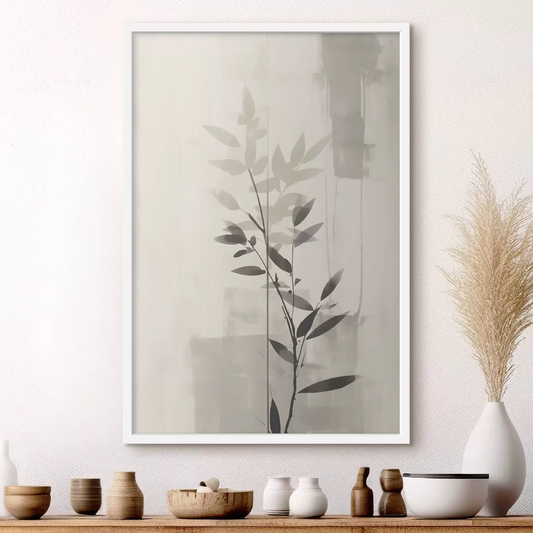 Fototapete Abstrakte Blattzweige f47102