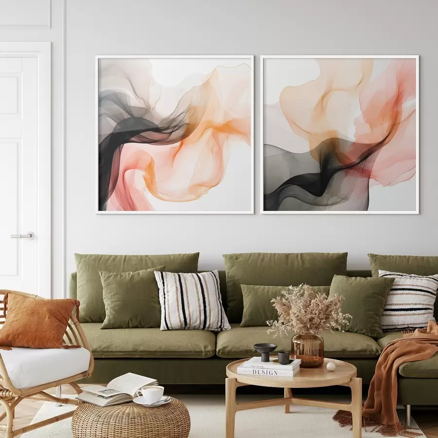 Fototapete Energie von Orange und Schwarz d00904