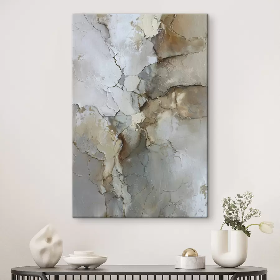 Wandbilder Imitation einer abstrakten Textur mit Rissen s47118