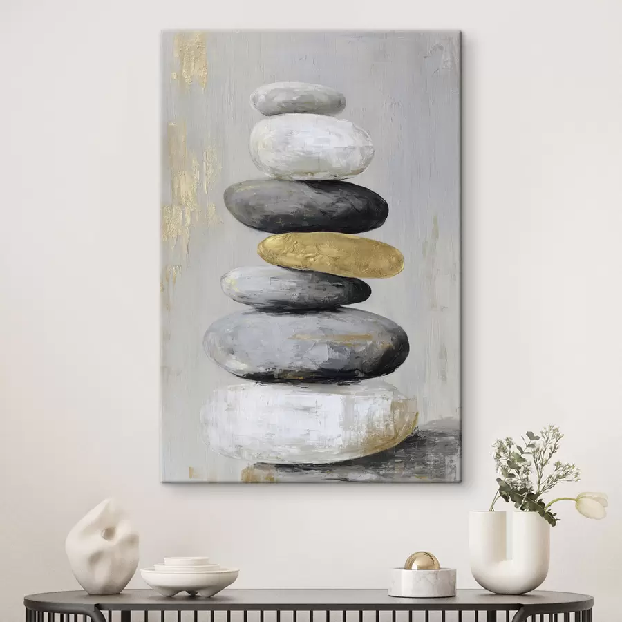 Wandbilder große Steine im Stil der Malerei s47236