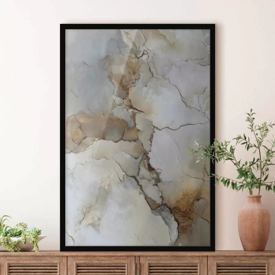 Fototapete Imitation einer abstrakten Textur mit Rissen f47117