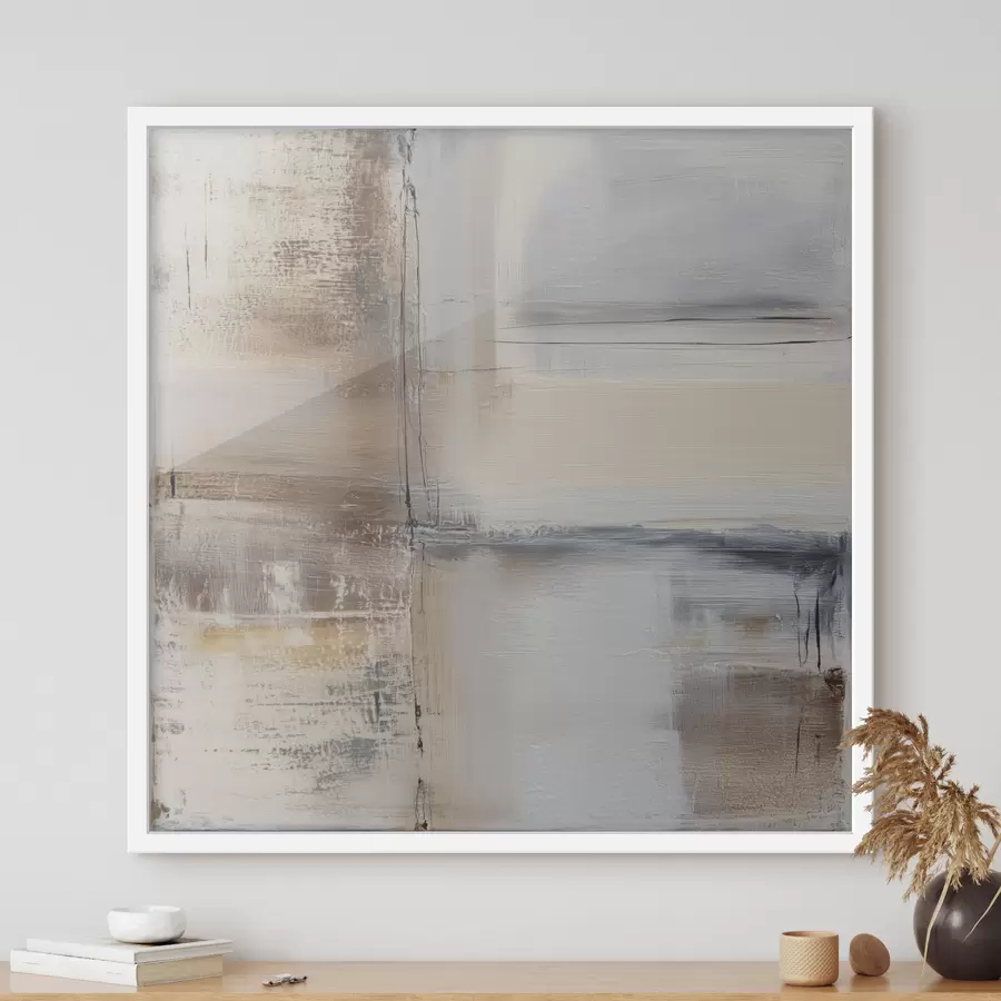 Fototapete zeitgenössische Abstraktion in gedämpften Farbtönen f47122