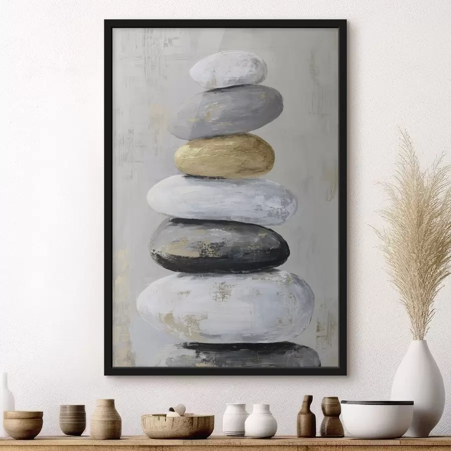 Fototapete große Steine im Stil der Malerei f47235